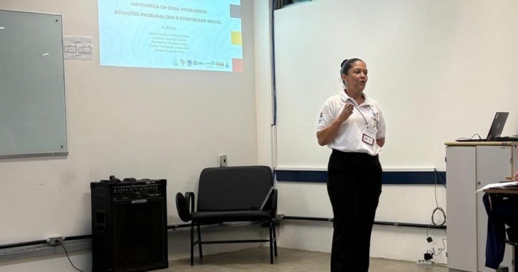 Experiência sobre ensino de matemática é apresentada em seminário regional. Foto: Cortesia