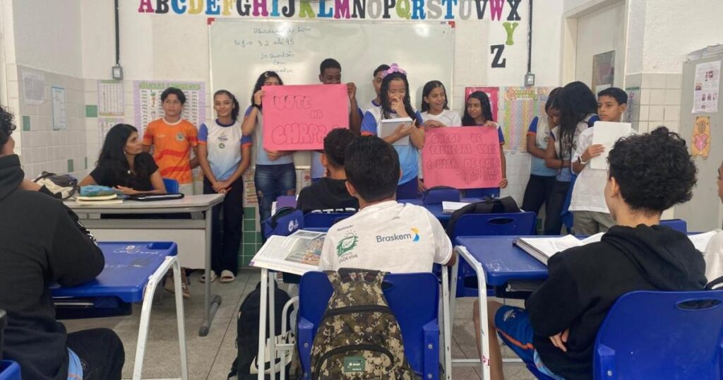 Processo eleitoral dos grêmios visa fortalecer participação estudantil e gestão democrática. Foto: Cortesia