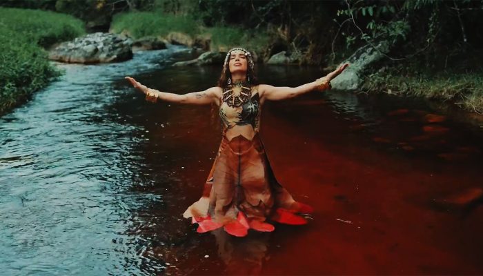 músicas escritas em português. A cantora tampouco divulgou os feats, mas sabe-se