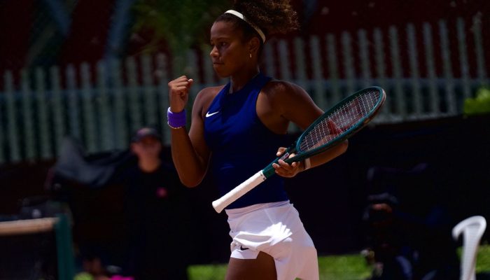 2 sets a 0, com parciais de 6/1 e 6/0, em 56 minutos. Na sequência, a gaúcha Gab