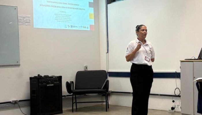 Experiência sobre ensino de matemática é apresentada em seminário regional. Foto: Cortesia