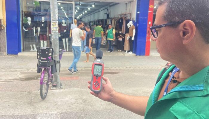 Fiscalização verificou som alto no Centro de Maceió